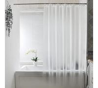 Lussuosa tenda da doccia spessa 3D 100% EVA impermeabile e resistente alla muffa, trasparente e traslucida, con ganci, 180 x 200 cm, ideale per il bagno russo