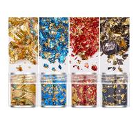 Lussuosi Fiocchi Foglie D'oro Per Artigianato In Resina E Carta Decorativa Decorativa In Foglio Nail Art Abbaglianti Un Progetto Artistico Resina