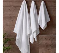 Lussuoso 500 Gsm Croce Linee a Coste Bianco Asciugamano - Morbido, Assorbente, E