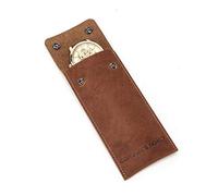Lussuoso astuccio vintage in vera pelle bovina per riporre orologi, stile casual, retrò, astuccio per matite, cancelleria, marrone