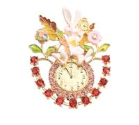 Lussuoso barocco con design di coniglietti con strass, spilla per uomini e donne, giacca del completo, gioielli, accessori per costumi, spille, regali per feste di natale