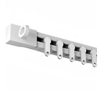 Lussuoso binario per tende da soffitto, robusto set di binari in lega di alluminio con ganci a rullo per soggiorno, camera da letto e divisori, soluzione unica per la decorazione della casa