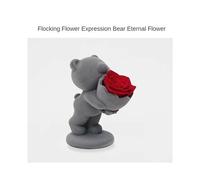 Lussuoso Bouquet di Rose di Peluche con Fiore Eterno e Bambola Orsetto - Perfetto per il Compleanno Della Fidanzata, San