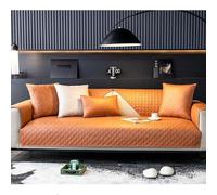 Lussuoso copridivano impermeabile universale leggero per tutte le stagioni asciugamani in tessuto di alta qualità colore arancione 90 x 180 cm soluzione perfetta per l'arredamento della casa