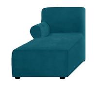 Lussuoso copridivano in velluto blu a forma di L, per divano componibile e divanetto, morbido e spesso, per chaise longue sinistra e destra, protezione elegante per mobili da soggiorno