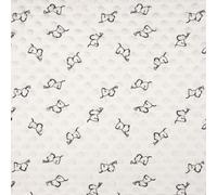 Lussuoso Dimple Baby Cuddle Morbido Tessuto Materiale - ELEFANTI ECRU