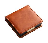 Lussuoso Distributore Nota Memo In Pelle Per Case Desktop Organizzatore Del Supporto Appiccicoso Per Giornalista Studentesco Memo Pad Pad Card Dispenser Sticky Storage Box Box Da