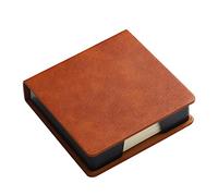Lussuoso Distributore Nota Memo In Pelle Per Case Desktop Organizzatore Del Supporto Appiccicoso Per Giornalista Studentesco Memo Pad Pad Card Dispenser Sticky Storage Box Box Da