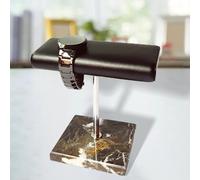 Lussuoso espositore per orologi con base in marmo per uomini e donne, nero