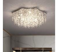 Lussuoso lampadario in cristallo per soggiorno di fascia alta, camera da letto, sala da pranzo e altro ancora (Diametro 50cm)