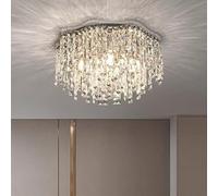 Lussuoso lampadario in cristallo per soggiorno di fascia alta, camera da letto, sala da pranzo e altro ancora (Diametro 40cm)
