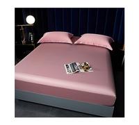 Lussuoso lenzuolo con angoli in Lyocell da 1000 fili, rinfrescante e morbido come la seta, con tasche profonde da 30 cm, perfetto per letti piccoli, queen e super king size, 120 x 200 + 30 cm, rosa