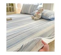 Lussuoso Lenzuolo piano sopra da 120x230cm a 230x250cm in flanella in velluto singolo matrimoniale queen morbido e soffice for tutte le stagioni(Blue,230x250cm+48x74cm x2)