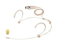 Lussuoso microfono auricolare per AKG/Samson Wireless Bodypack trasmettitore condensatore, omnidirezionale con connettore mini XLR TA3F, colore beige