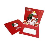 Lussuoso Orso Pupazzo di Neve Biglietti di Natale Personalizzabile Biglietto di Auguri di Natale Con Accento Per Messaggi Personalizzati Biglietto Di Auguri Per La Casa O L'Uff