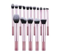 Lussuoso set di 16 pennelli da trucco con manico lungo per correttore e ombretto, pennelli cosmetici multifunzionali per il viso