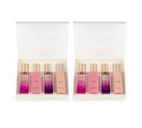 Lussuoso set regalo di profumo da donna a lunga durata, 4 x 20 ml (confezione da 2), fragranza floreale e fruttata di alta qualità, con data, senorita, glamour, rosa