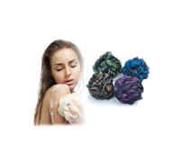 Lussuria per il bagno, spugna esfoliante extra large per donne e uomini, materiale confortevole, rete morbida, design con nodo resistente e