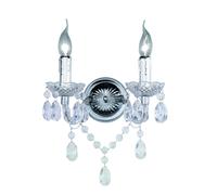 LUSTER APPLIQUE 2 LUCI TRASPARENTE 26CM 2 LUCI ATTACCO E14