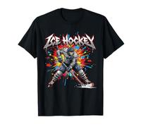 Lustig EIS Hockey Spieler Berg Team Crew Spruch Ice Puck Maglietta