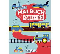 Lustige Fahrzeuge Malbuch - 60 Seiten Schwarz - Ausmalspaß mit dicken Linien: Ein kreatives Malbuch mit lustigen Fahrzeugen und extra dicken Linien
