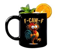 Lustige Kaffeetasse - 350 ml Hahn Keramikbecher, Kreativer Trinkbecher Für Männer, Hochwertige Keramik Für Heiße Oder Kalte Getränke, Komfortabler Griff | Ideal Für Büro, Zuhause, Kollegen