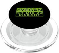 Lustiger Bodybuilding Spruch Vegan Ist Mir Zu Riskant PopSockets PopGrip per MagSafe