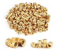 LustLocke Rivetti Filettati Set 200 Pezzi, Boccole Filettate Durature M3 Per Stampa 3D Con Materiale In Ottone Senza Piombo Di Alta Qualità,Inserto Filettato Resistente Per Plastica e Riparazioni Auto