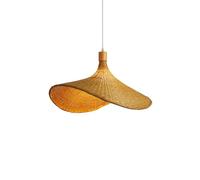 Lustre Chinois en bambou et rotin - Éclairage de Ferme E27 pour Salon de thé, Salle à Manger et Salon