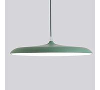 Lustre suspendu en Métal à Hauteur réglable - Design élégant du milieu du siècle pour Salons et salles à Manger (Vert, 25 cm)