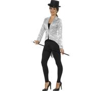 Lustrini Gilet Frac Giacca Donna Uomo Cabaret Costume Showtime Adulti