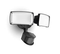 LUTEC 38 W, 3500 lumen, LED attivato dal movimento, faretto esterno integrato a doppia testa con rilevatore di movimento, luce diurna 5000 K, luce crepuscolare fino all'alba, luce da parete: