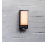 LUTEC Applique da esterno LED QUBO, grigio scuro, altezza 27 cm, IP54 Lutec