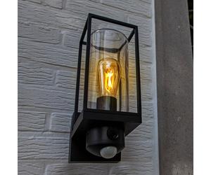 Lutec Flair lampada a parete, E27, squadrata, 1 luce con fotocamera, Bluetooth, 5288811012, Flair; Connect [Lampade per Esterni > Lampade a Parete]