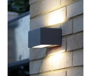 LUTEC Gemini Applique da esterni LED, 22 cm, 4.000K, antracite Lutec