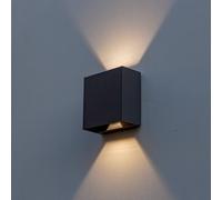 LUTEC Gemini Beams, IP54 up/down angolare 4.000 K grigio Lutec