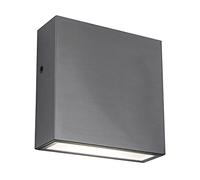 Lutec LED Per Esterni Parete Gemini Acciaio Inox IP54 9,2W Bianco Neutro 4000K [EEK: F]