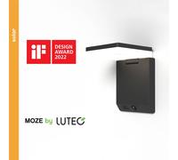 LUTEC Moze Lampada da parete solare a LED, regolabile con sensore Lutec