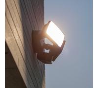 LUTEC Proiettore da esterno con sensore LED CHIMERA, nero, a 2 luci, IP54 Lutec