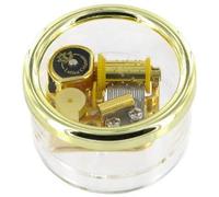 Lutèce Créations Carillon fermacarte di Vetro Acrilico con meccanismo Musicale a Molla di 18 Note presentato in Una Scatola Trasparente - Le tourbillon de la Vie - Jeanne Moreau (Serge Rezvani).