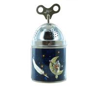 Lutèce Créations Carillon o Scatola Musicale Tinkle Tonk in Metallo con Grande Chiave Superiore, meccanismo Musicale a Molla 18 Note e Illustrazione - Au Clair de la Lune (Tradizionale)