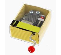 Lutèce Créations Carillon/Scatola Musicale a manovella di Cartone con Finestra Trasparente e meccanismo Musicale di 18 Note - Hymne à L'Amour (Marguerite Monnot/Edith Piaf).