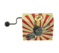 Lutèce Créations Carillon/Scatola Musicale a manovella di Cartone Illustrato e Traforato con meccanismo Musicale di 18 Note - Tema: Canto rivoluzionario - L'Internazionale (Pierre de Geyter)