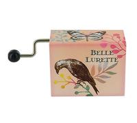 Lutèce Créations Carillon/Scatola Musicale a manovella di Cartone Illustrato e Traforato con meccanismo Musicale di 18 Note - Ninna Nanna di Johannes Brahms.