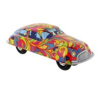 Lutèce Créations Giocattolo meccanico di metallo - Auto psichedelica di Jimi Hendrix meccanica di latta cromolitografata - Oggetto da collezione vintage per soli adulti