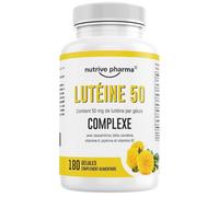 Luteina 50 mg con zeaxantina beta carotene vitamina A & B2 piperina 180 capsule