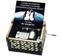 Luteney Regalos San Valentin Hombre Mujer,Caja Música Regalos Aniversario Pareja,Pingüino Regalos para Novia Novio Navidad,You Are My Sunshine Regalo para Esposa