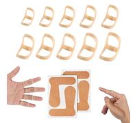 LUTER 10 Pezzi Stecca per Dito Ovale con 2 Correttori Valgo, Stecca a Scatto Tutore Stabilizzatore Mignolo Medio Pollice o Anulare (10 Misure)