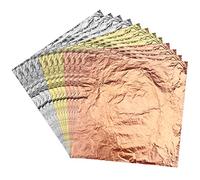 LUTER 14 x 14 cm 150 Fogli Imitazione Oro Argento Foglia di Rame per Fai da Te doratura Artigianato Arte Progetto Decorazione