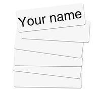 LUTER 150 Pezzi Etichette Personalizzate per Vestiti, Autoadesive Scrivibili Etichette Adesive con Nome Personalizzate Impermeabili Etichette per Bambini Scuola Casa di Cura Asilo Nido (Bianco)